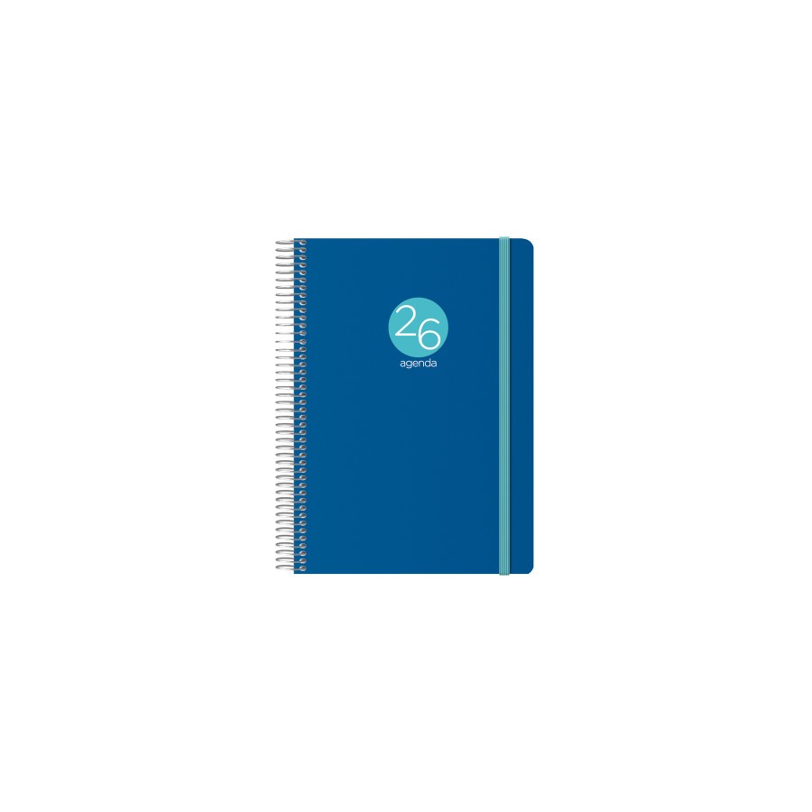 30860-AGENDA 2026 MEMPHIS ESPIRAL DIA PAGINA 15 X 21 CM. MODELO AZUL DOHE 12746 - 26