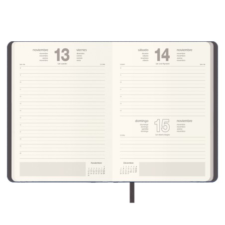 30875-AGENDA 2026 MANHATTAN DIA PAGINA 14 X 20 CM. COLOR AZUL DOHE 12866 - 26