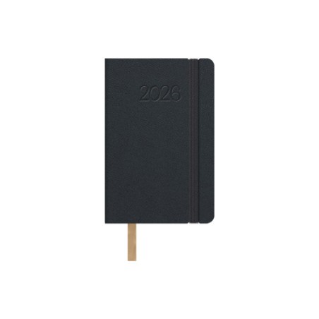 30884-AGENDA 2026 MANHATAN SEMANA VISTA BOLSILLO 8,5 X 13 CM. COLOR NEGRO DOHE 12871 - 26