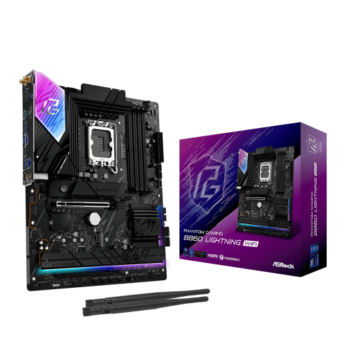 31018-Asrock B860 Lightning WiFi Intel B860 LGA 1851 (Socket V1) ATX