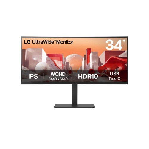 31037-LG 34BA75QE-B pantalla para PC 86,4 cm (34") 3440 x 1440 Pixeles Wide Quad HD LCD Negro