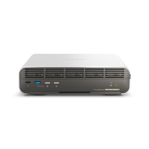 31046-QNAP TBS-h574TX-i5UC-05S02 NAS Compacto IntelR CoreT i5 i5-1235U 16 GB 19,2 TB SSD QNAP QTS Gris, Negro