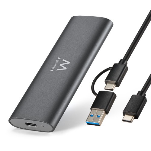 31055-Ewent EW7061 caja para disco duro externo Caja externa para unidad de estado solido (SSD) Gris Oscuro