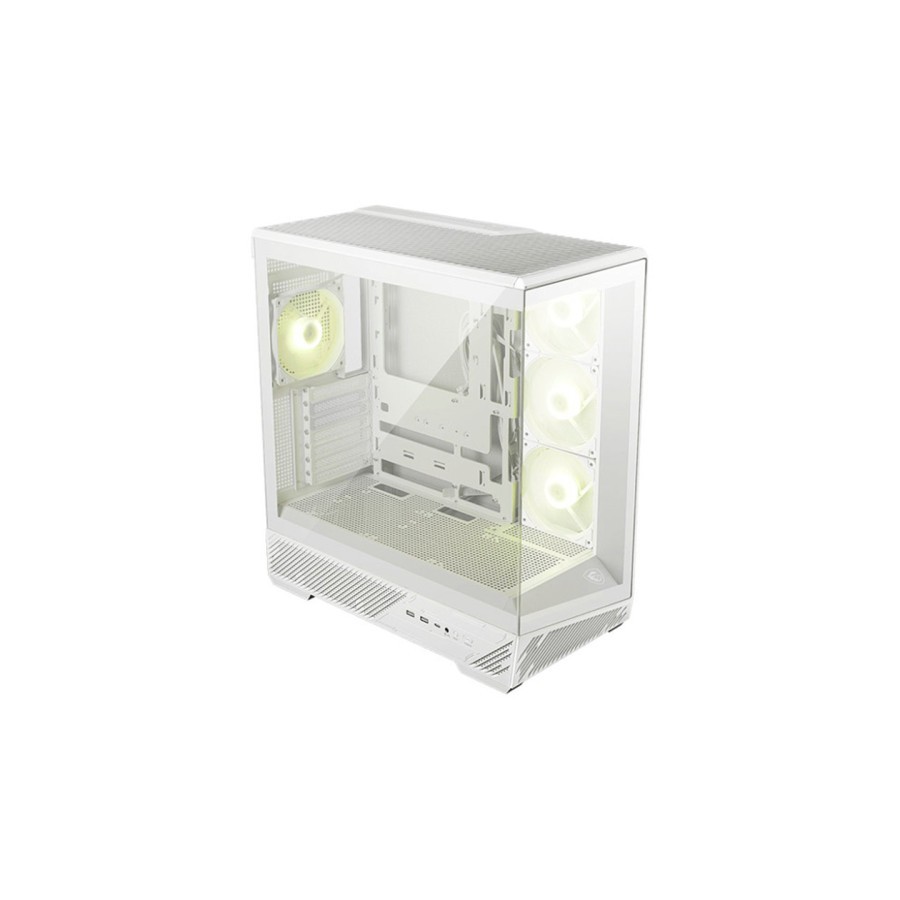 31074-CAJA MSI MAG PANO 130R PZ WHITE,3X2.5"+2X2.5"/3.5",3X120+1X120MM (ARGB),2XUSB3.2+1USB3.2 TYPE C+AUDIO+MICRO,MID TO