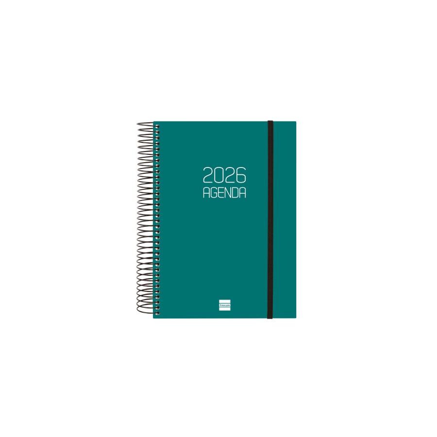 31116-AGENDA 2026 BASIC OPAQUE E10 155X212MM DIA PAGINA VERDE FINOCAM 742912026