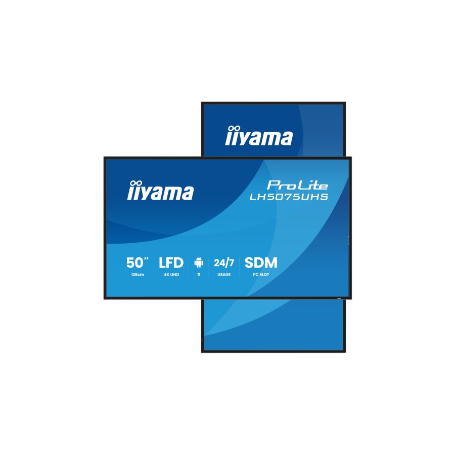 31126-MONITOR TACTIL IIYAMA 50" 3840X2160, UHD VA, 500CD/M2, HORIZ VERT,FAILOVER,MM 2X 10W, HDMI 3X, DP, DP-OUT, USB 2.0