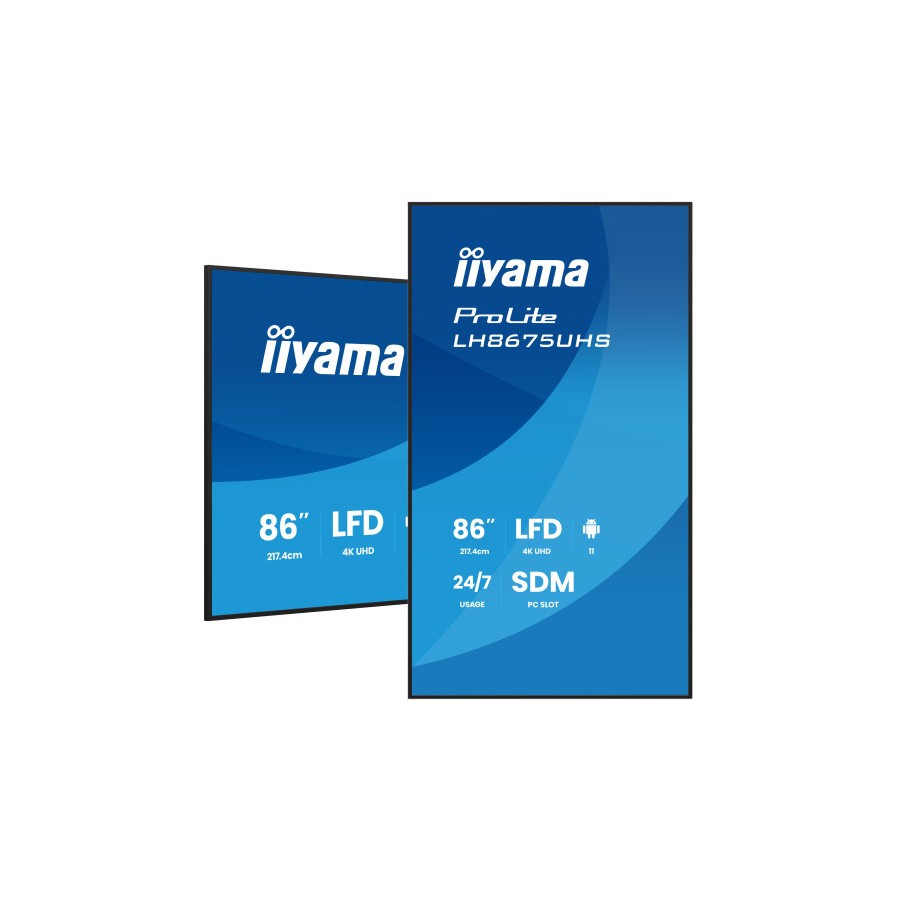 31130-MONITOR TACTIL IIYAMA 86" 3840X2160, UHD VA, 500CD/M2, HORIZ VERT,FAILOVER, MM 2X 10W, HDMI 3X, DP, DP-OUT, USB 2.