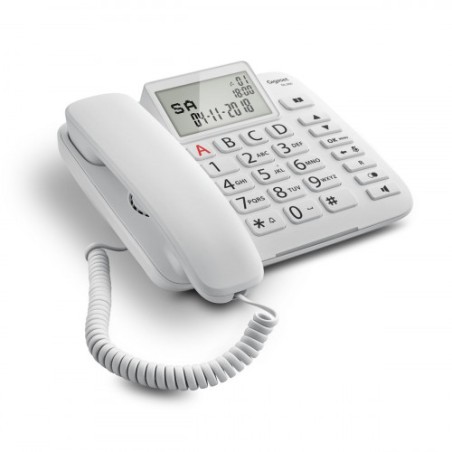 31155-Gigaset DL380 Telefono analogico Blanco Identificador de llamadas