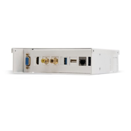 31180-Nanocable Caja de conexiones multimedia de pared VGA+HDMI+JACK3.5+RCA+2xUSB+2xRJ45, Blanco
