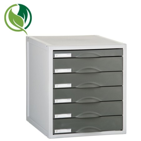 31277-MODULO ARCHISYSTEM DE 6 CAJONES 356X316X362 MM GRAFITO ARCHIVO 2000 8206C GF