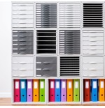31320-MODULO ARCHISYSTEM DE 11 CAJONES 356X316X362 MM GRAFITO ARCHIVO 2000 8211C GF