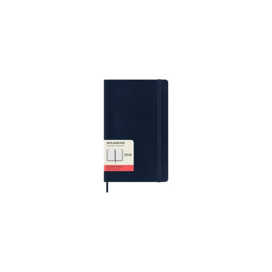 31352-AGENDA 2026 TAPA BLANDA 12 MESES DIARIA L (13 X 21 CM) AZUL ZAFIRO MOLESKINE DSB2012DC3Y26