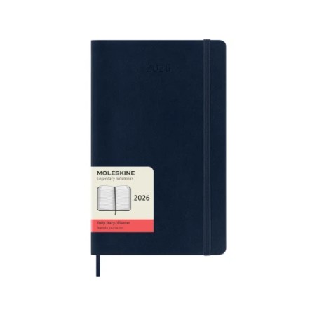 31352-AGENDA 2026 TAPA BLANDA 12 MESES DIARIA L (13 X 21 CM) AZUL ZAFIRO MOLESKINE DSB2012DC3Y26