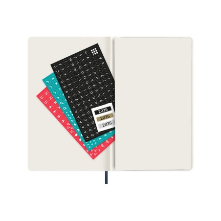 31353-AGENDA 2026 TAPA BLANDA 12 MESES DIARIA L (13 X 21 CM) AZUL ZAFIRO MOLESKINE DSB2012DC3Y26
