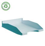 31384-BANDEJA APILABLE ECOGREEN 100% RECICLADO Y RECICLABLE AZUL PASTEL 345X255X60 MM ARCHIVO 2000 742 AZ PS