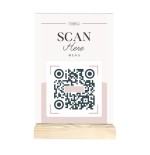 31683-EXPOSITOR SOBREMESA DOBLE CARA A7 VERTICAL CON BASE DE MADERA 30x75x125MM A7 ARCHIVO 2000 15907M1 CS TP