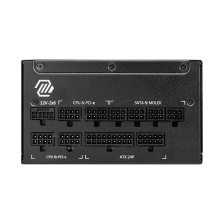 31853-MSI MAG A1000GL PCIE5 II unidad de fuente de alimentacion 1000 W 24-pin ATX ATX Negro