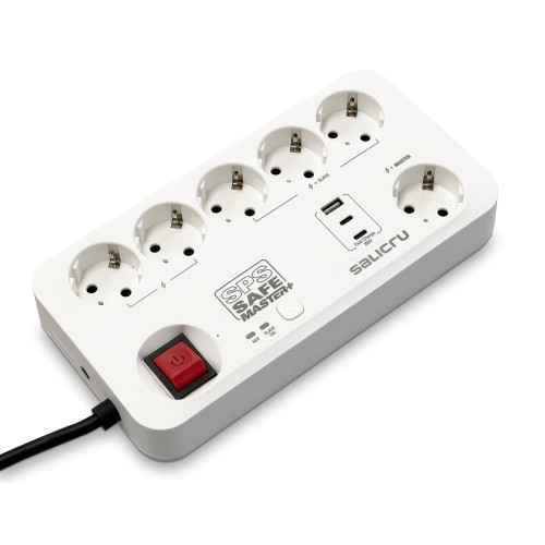 31889-Salicru SPS SAFE MASTER+ Blanco 6 salidas AC 230 V 1,4 m