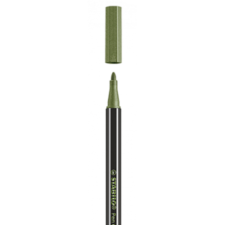 3192-ROTULADOR PUNTA 1,4 MM PEN 68 METALLIC VERDE HOJA STABILO 68/843