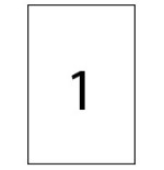 31951-CAJA 100 HOJAS ETIQUETAS ADHESIVAS ILC BLANCA 210X297 FABRISA 15323F