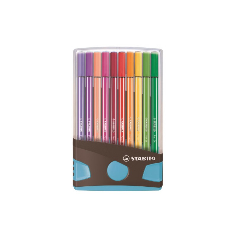 3196-CAJA 20 ROTULADORES PEN 68 COLORPARADE PUNTA 1 MM ANTRACITA/AZUL STABILO 6820-04-04 3196-CAJA 20 ROTULADORES PEN 68 COLORPARADE PUNTA 1 MM ANTRACITA/AZUL STABILO 6820-04-04