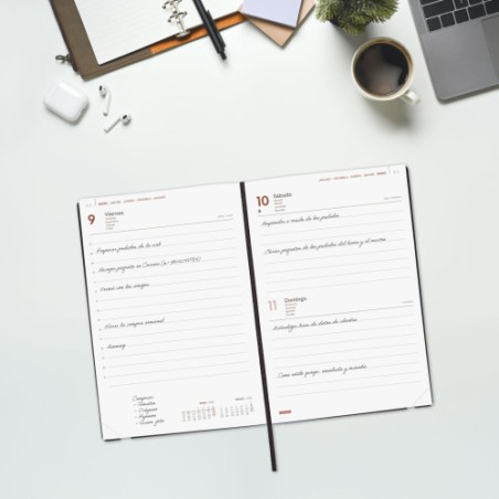 31976-AGENDA 2026 DYNAMIC MARA Y10 140X204MM DIA PAGINA NEGRO FINOCAM 621166026