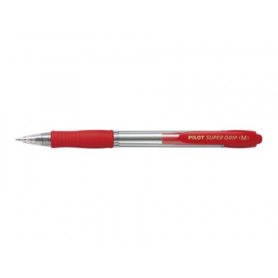 BOLIGRAFO RETRACTIL SUPERGRIP 10MM ROJO PILOT BPGP 10R M R