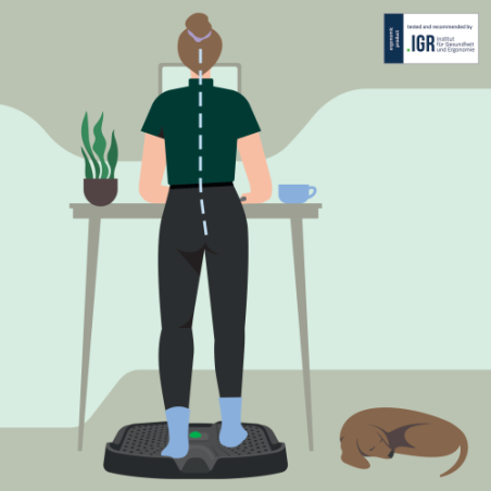 32201-ALFOMBRILLA ANTIFATIGA LEITZ ERGO ACTIVE COLOR GRIS OSCURO KENSINGTON 53730089