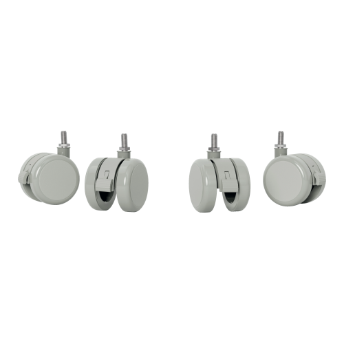 32202-PACK DE 4 RUEDAS PARA MESA ELECTRICA COLOR GRIS KENSINGTON 53740085