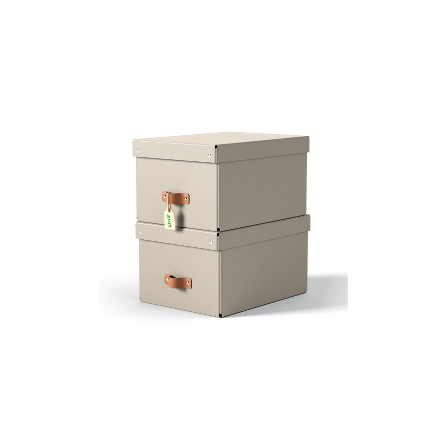 32226-PACK 2 CAJAS DE ALMACENAMIENTO CARTON MEDIANA COLOR BEIGE LEITZ 61490012 32226-PACK 2 CAJAS DE ALMACENAMIENTO CARTON MEDIANA COLOR BEIGE LEITZ 61490012