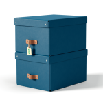 32230-PACK 2 CAJAS DE ALMACENAMIENTO CARTON MEDIANA COLOR AZUL LEITZ 61490068