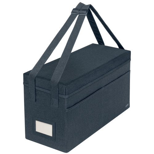 32241-BOLSA DE TRABAJO PARA HOT DESKING DE TELA CON TAPA, COLOR GRIS LEITZ 67230089