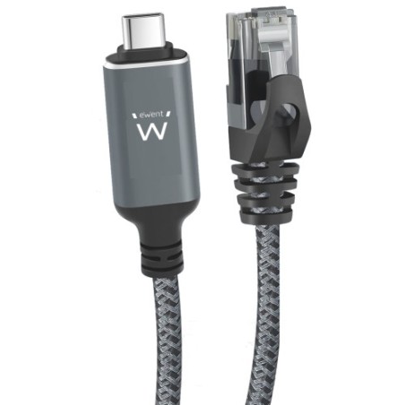 32455-Ewent EC2003 cable de red Negro, Gris 3 m Cat6