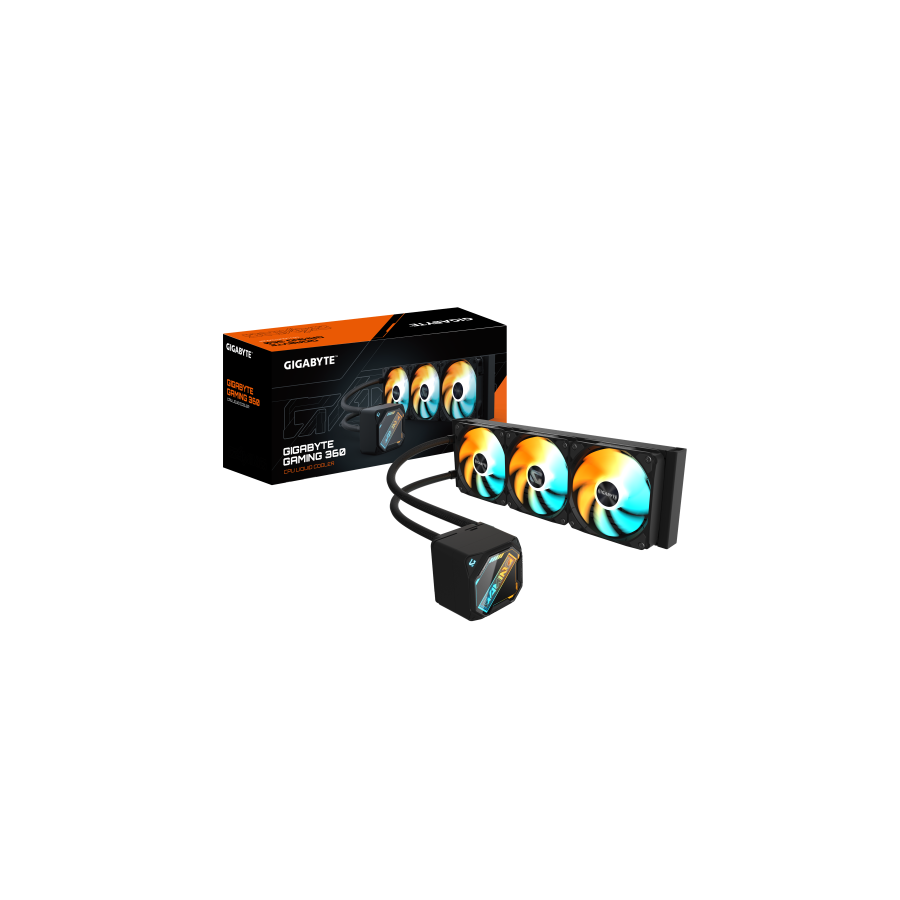 32467-GIGABYTE GAMING 360 Refrigeracion Liquida para CPU - 3x120 mm Ventiladores ARGB, Mecanismo de enclavamiento desliz