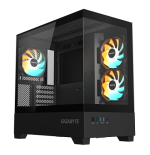 32488-GIGABYTE C201 PANORAMIC Caja de PC - Torre Media, m-ATX, soporte para radiador de 360 mm, 3 ventiladores preinstal