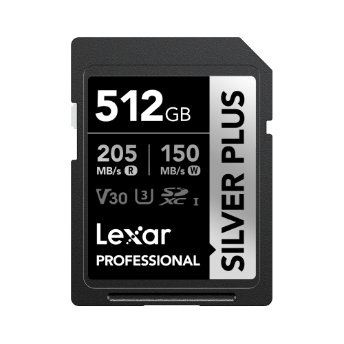 32611-Lexar Professional SILVER PLUS 512 GB SDXC UHS-I