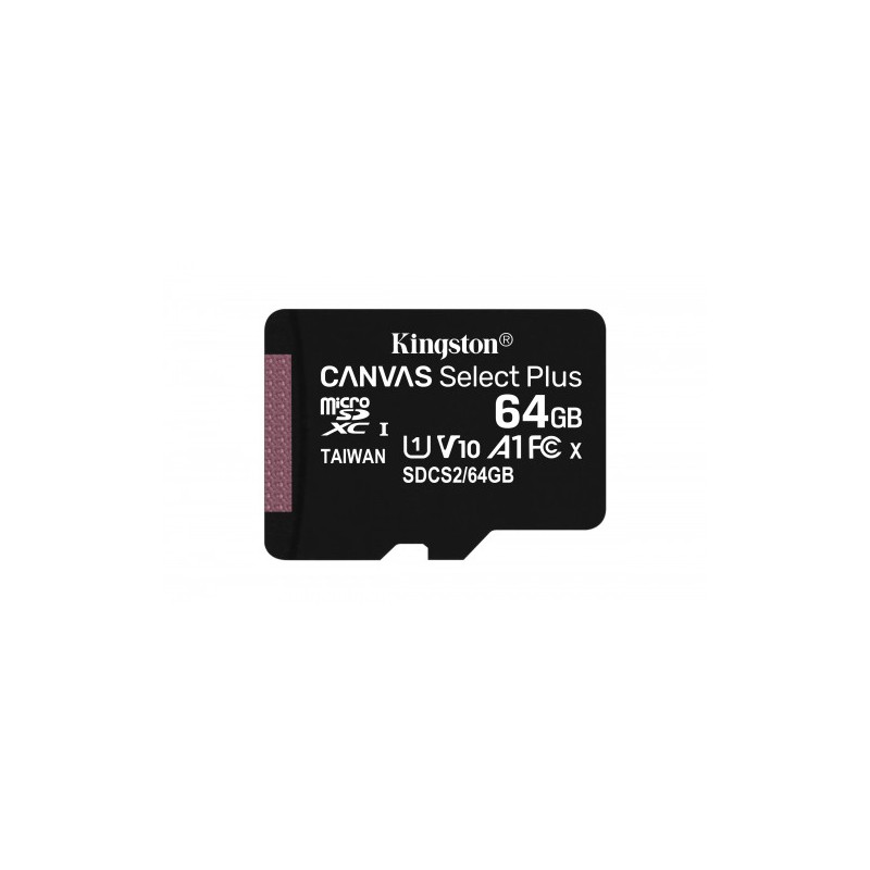 3318-Kingston Technology Canvas Select Plus memoria flash 64 GB SDXC Clase 10 UHS-I 3318-Kingston Technology Canvas Select Plus memoria flash 64 GB SDXC Clase 10 UHS-I