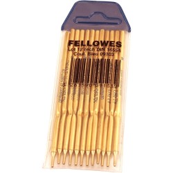 332-PACK 12 RECAMBIOS PARA BOLIGRAFO PEANA AZUL FELLOWES 0910301