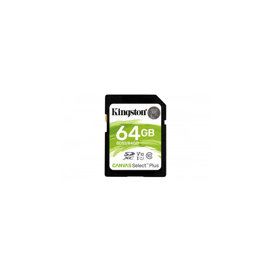 3320-Kingston Technology Canvas Select Plus memoria flash 64 GB SDXC Clase 10 UHS-I 3320-Kingston Technology Canvas Select Plus memoria flash 64 GB SDXC Clase 10 UHS-I