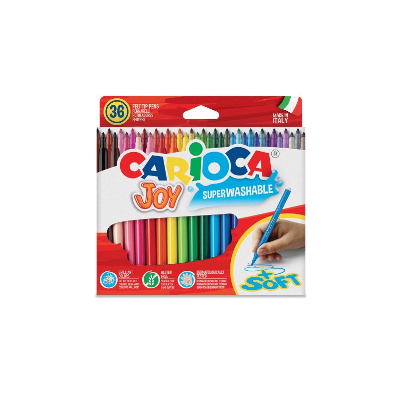 3343-CAJA 36 ROTULADORES COLORES JOY CARIOCA 40616 3343-CAJA 36 ROTULADORES COLORES JOY CARIOCA 40616