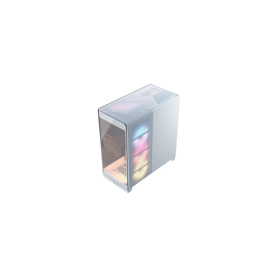 33651-Corsair 4500X LX-R RGB Tempered Glass Mid-Tower, White Midi Tower Blanco