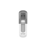 33966-Lexar JumpDrive V100 unidad flash USB 128 GB USB tipo A 3.2 Gen 1 (3.1 Gen 1) Gris, Blanco