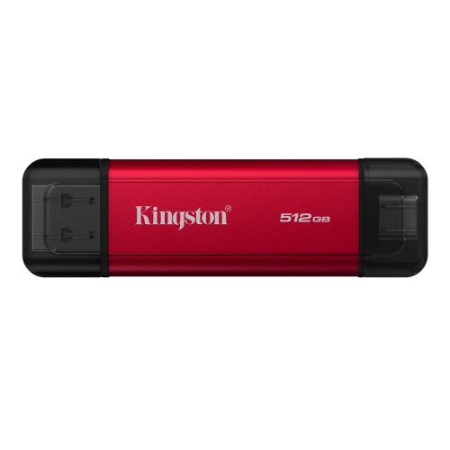 34273-Kingston Technology 512GB Dual USB-A/C Portable SSD, Up to 1050MB/s USB 3.2 Gen 2