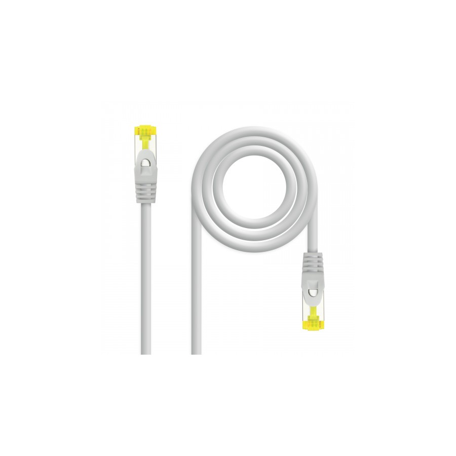 34277-Nanocable Cable de red latiguillo RJ45 LSZH Cat.6A SFTP AWG26, Gris, 5.0 m
