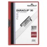 3433-DOSSIER CON CLIP 30 H A4 ROJO DURABLE 2200-03
