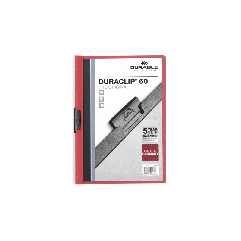3439-DOSSIER CON CLIP 60 H A4 ROJO DURABLE 2209-03 3439-DOSSIER CON CLIP 60 H A4 ROJO DURABLE 2209-03