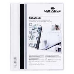 3452-DOSSIER FASTENER DURAPLUS A4 PVC BLANCO DURABLE 2579-02