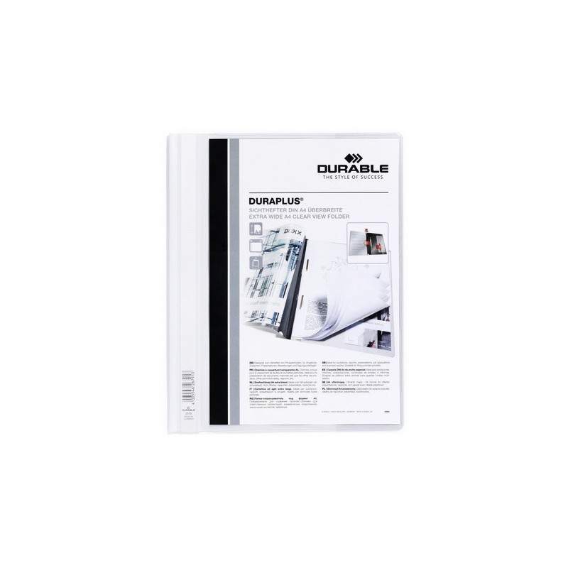 3452-DOSSIER FASTENER DURAPLUS A4 PVC BLANCO DURABLE 2579-02 3452-DOSSIER FASTENER DURAPLUS A4 PVC BLANCO DURABLE 2579-02