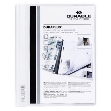 3452-DOSSIER FASTENER DURAPLUS A4 PVC BLANCO DURABLE 2579-02