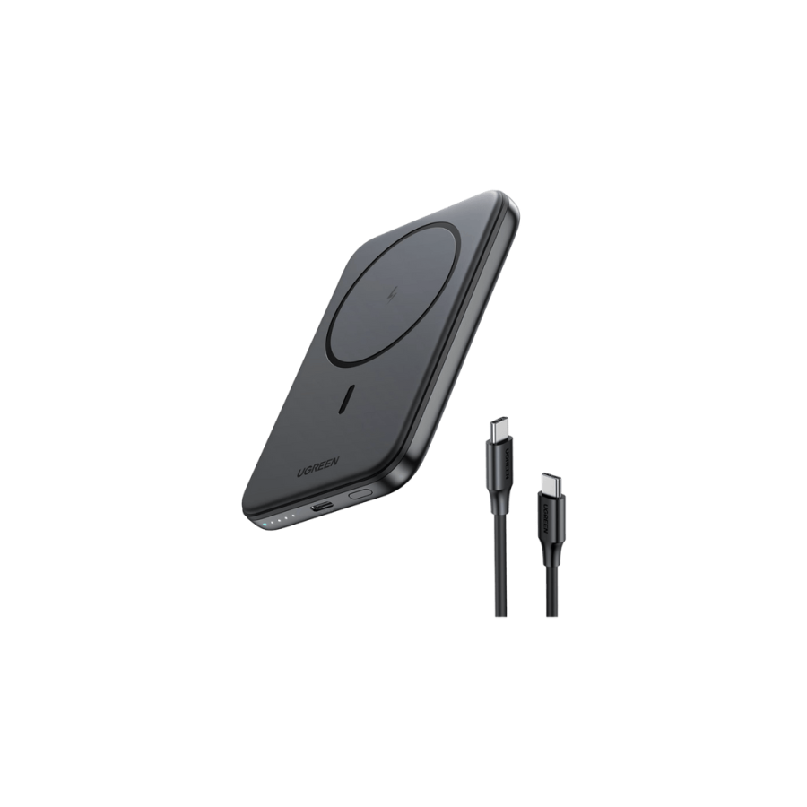 34544-Ugreen 25207 bateria externa 5000 mAh Cargador inalambrico Negro